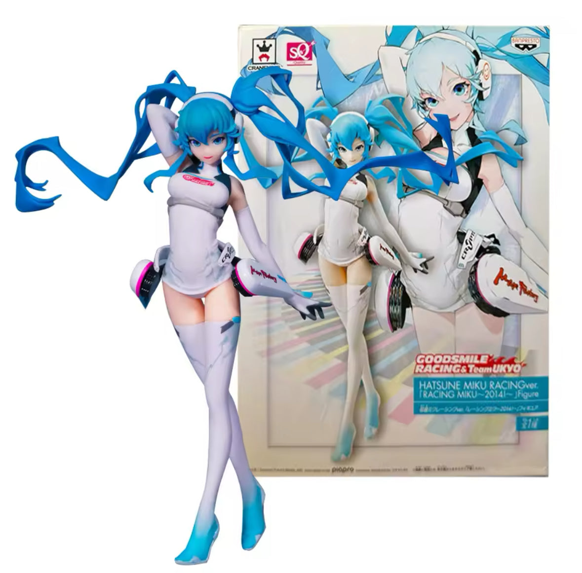 18CM Anime Hatsune Miku Racing Figure 2014 Model Toy Gift New With Box