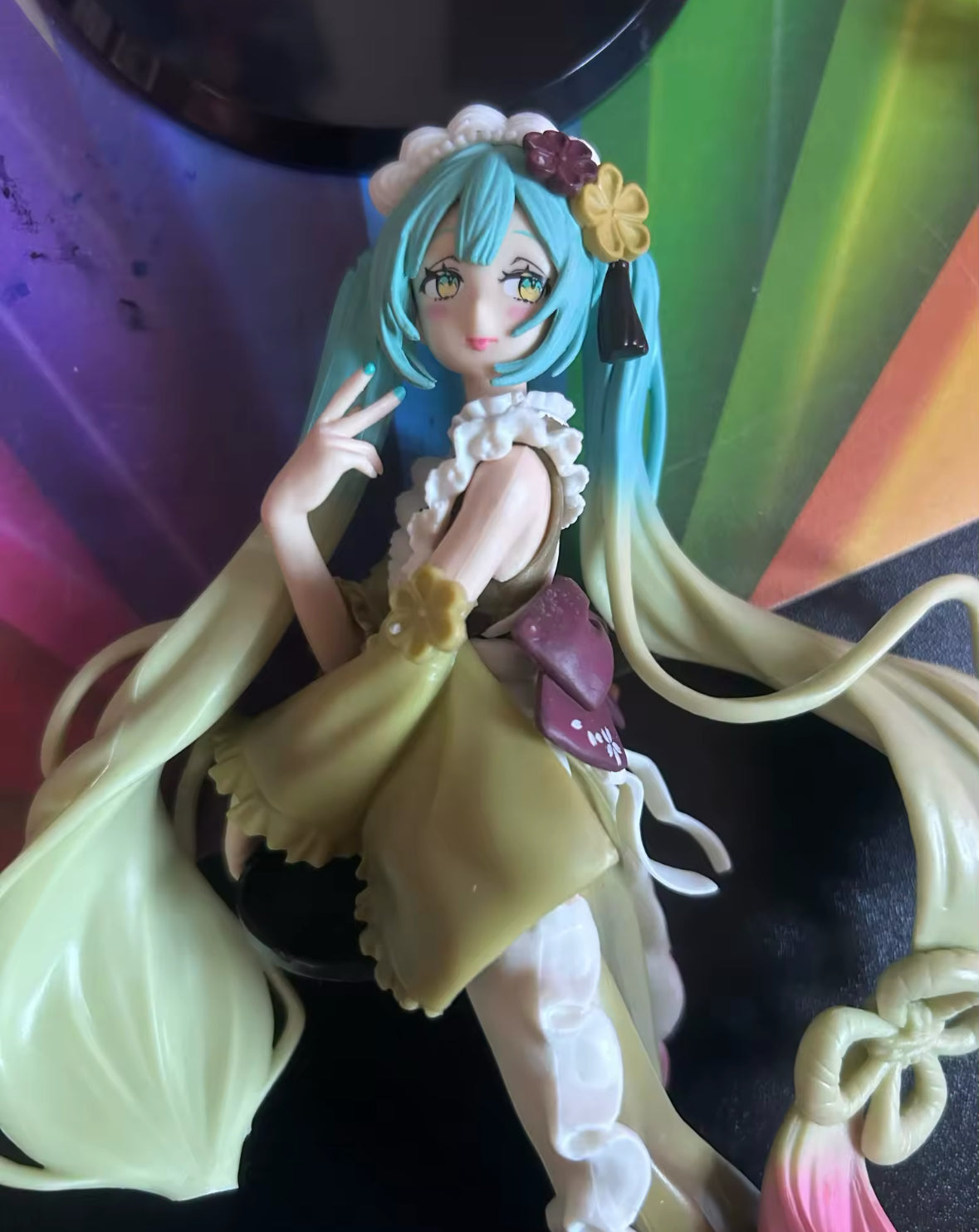23cm Figure Hatsune Miku Matcha Ice Cream Beautiful Girl Action Figure PVC NIB