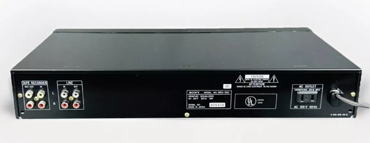 Sony 7-Band Graphic Equalizer w/ Spectrum Analyzer SEQ-300 Japan Great Cond!