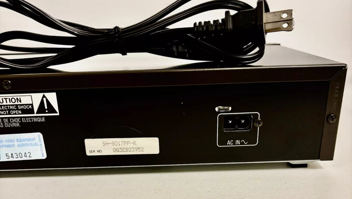 Vintage Technics SH-8017 Stereo Graphic Equalizer 2 Channel 7 Band TESTED