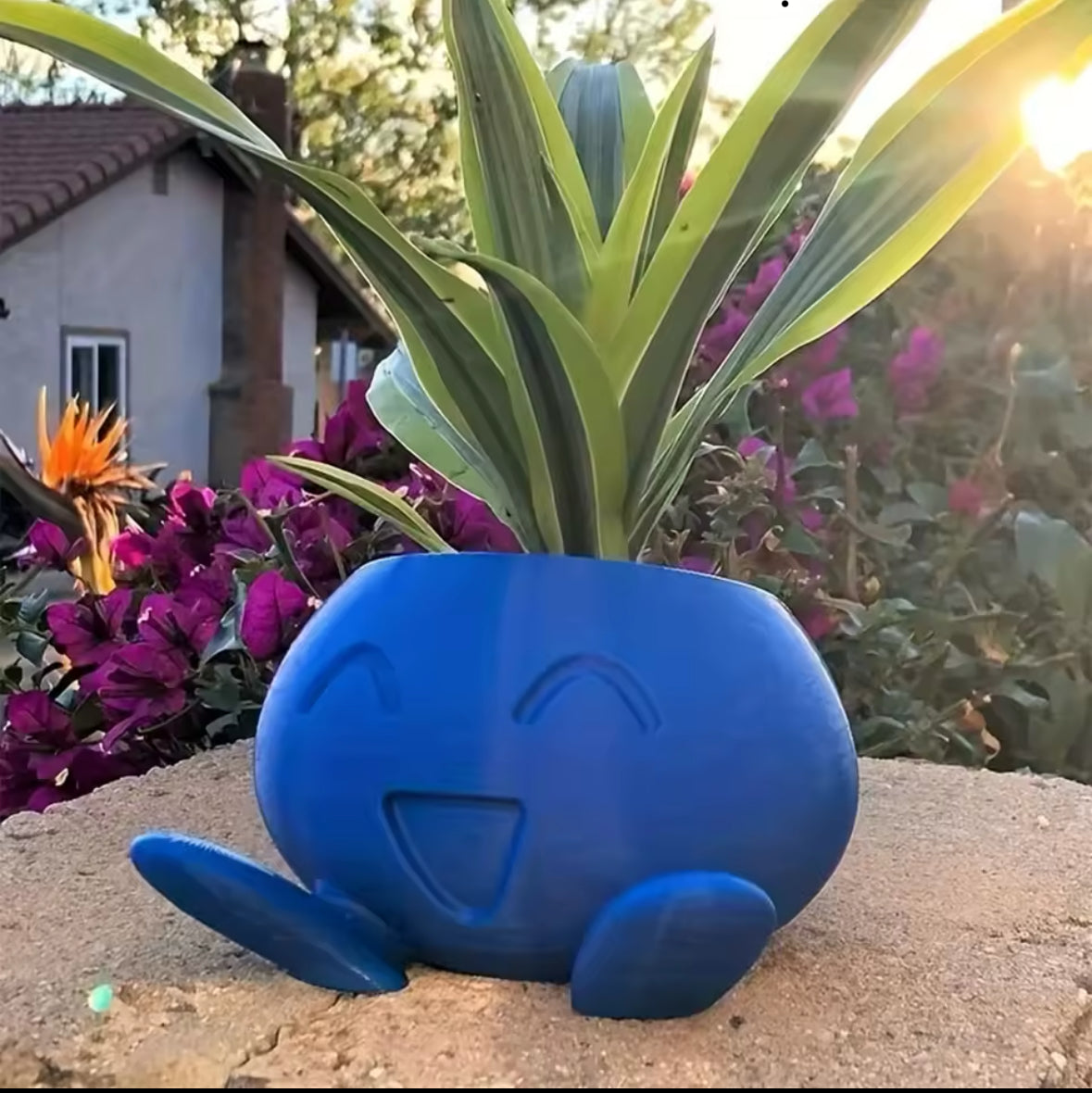 Super Cute Pokemon Oddish Flower Or Plant Pot Planter BRAND New