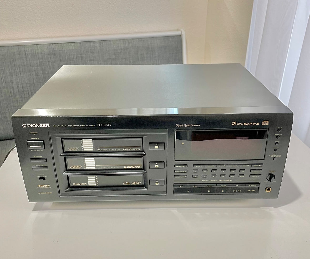 Pioneer 18 Disc Multi-Play Compact Disc Player PD-TM1 No Remote TESTED WORKS