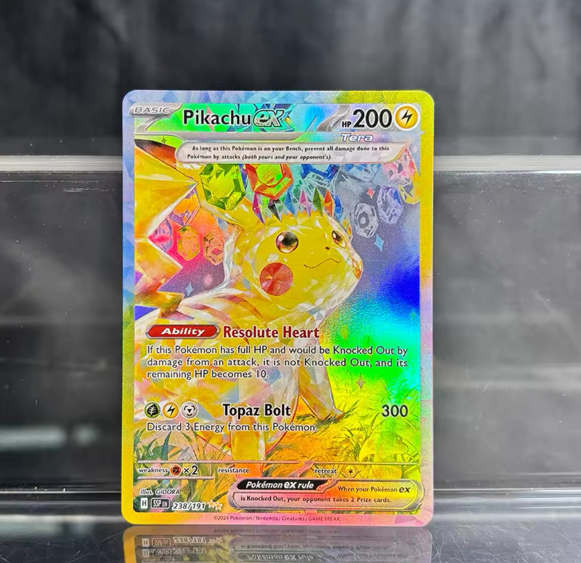 Pikachu Ex 238/198 Alt Art Art Pokémon Surging Sparks READ FIRST PIC CAREFULLY