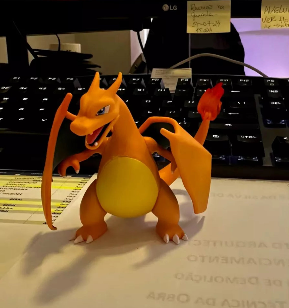 Vintage 10cm Classic Pokemon Charizard Brand New Toy Action Figure So Cool!