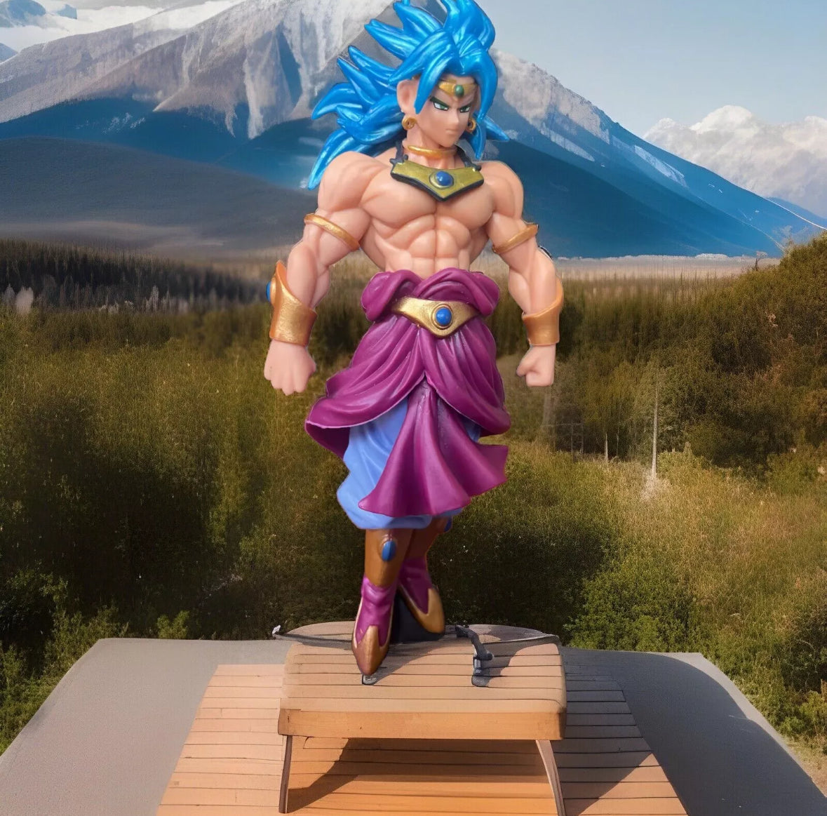 Dragon Ball Anime Figure Broli Super Figma Toys DBZ Figurine PVC Bandai NIB 8”