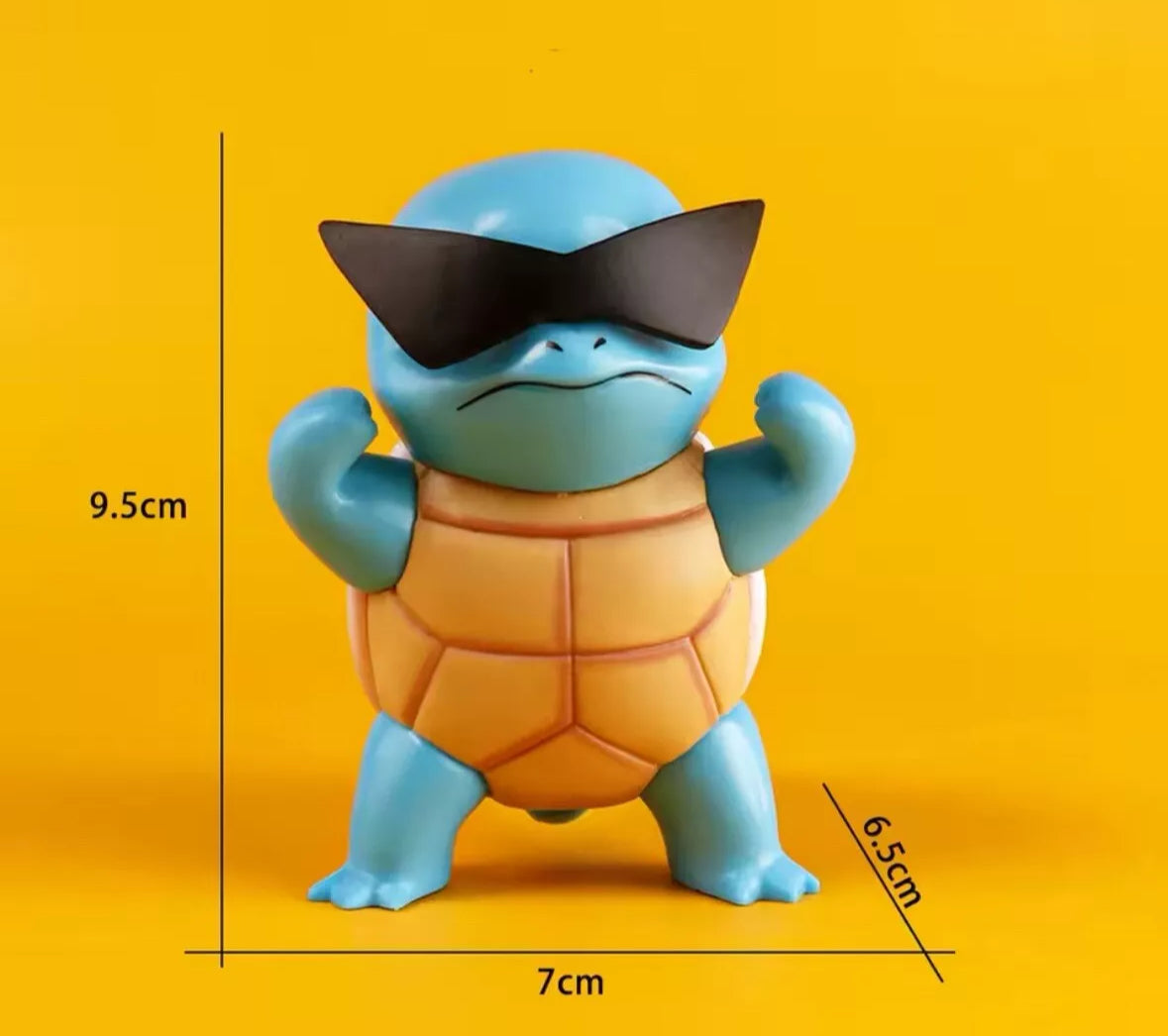 3 Piece Pokemon Squirtle Squad Action Figures Glasses Action Figure Brand New