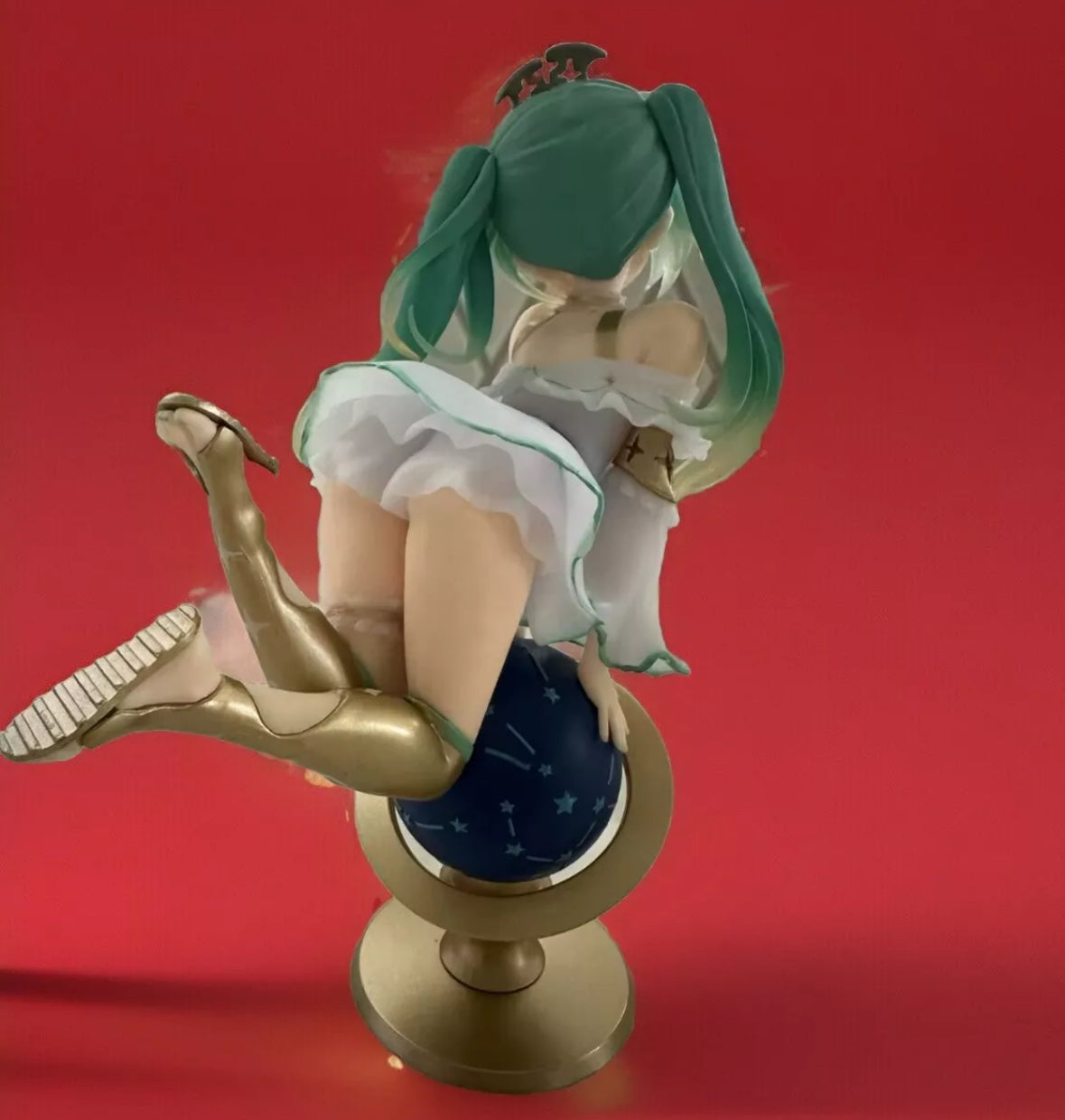 17cm Glittering Star ver. Hatsune Miku Anime Figure Kawaii Globe Girl Action Fig