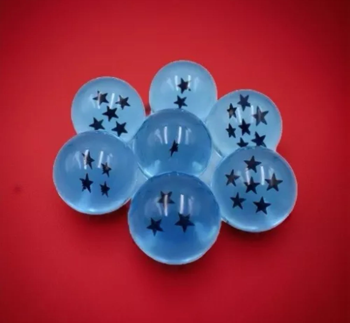 Blue VINTAGE 3.5cm Dragonball Z Shenron 7 Balls Set New With Box