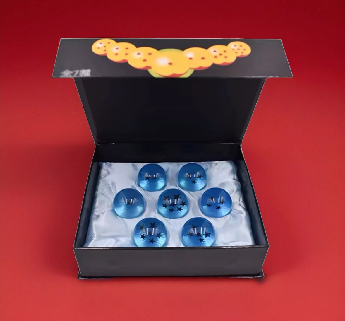 Blue VINTAGE 3.5cm Dragonball Z Shenron 7 Balls Set New With Box