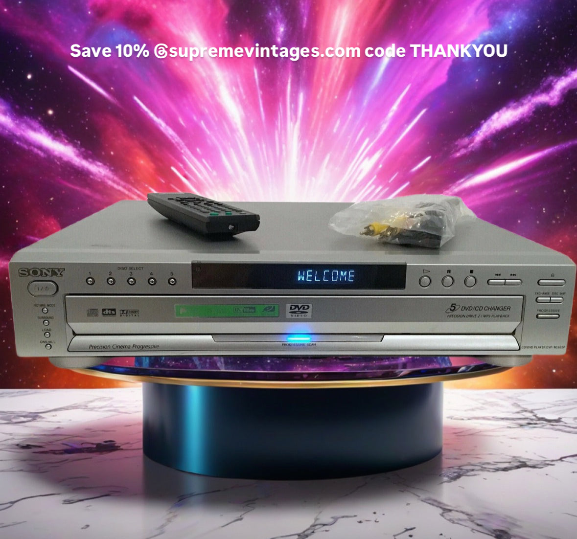 Sony DVP-NC665P 5-Disc Precision Cinema Progressive DVD/CD Changer w/NEW Remote!