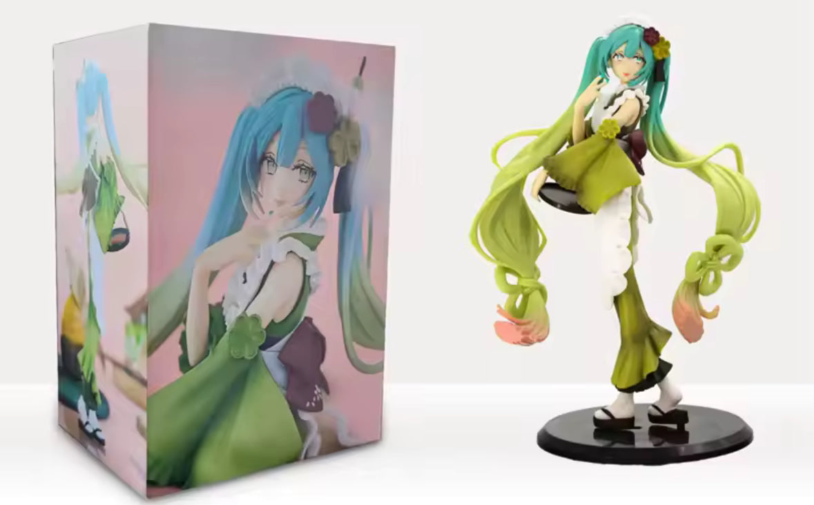 23cm Figure Hatsune Miku Matcha Ice Cream Beautiful Girl Action Figure PVC NIB