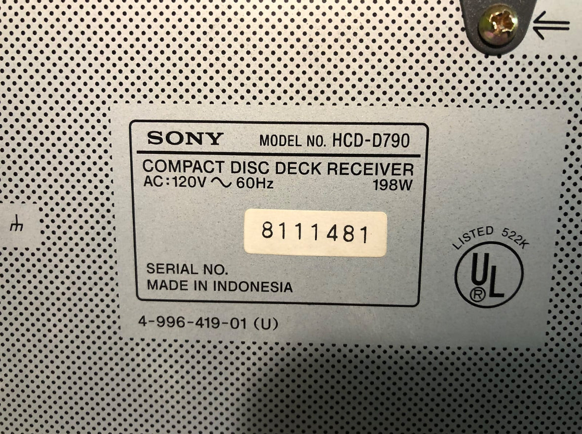 Vintage 1997 Sony LBT-D290 Stereo System With Speakers Tested. With Remote.