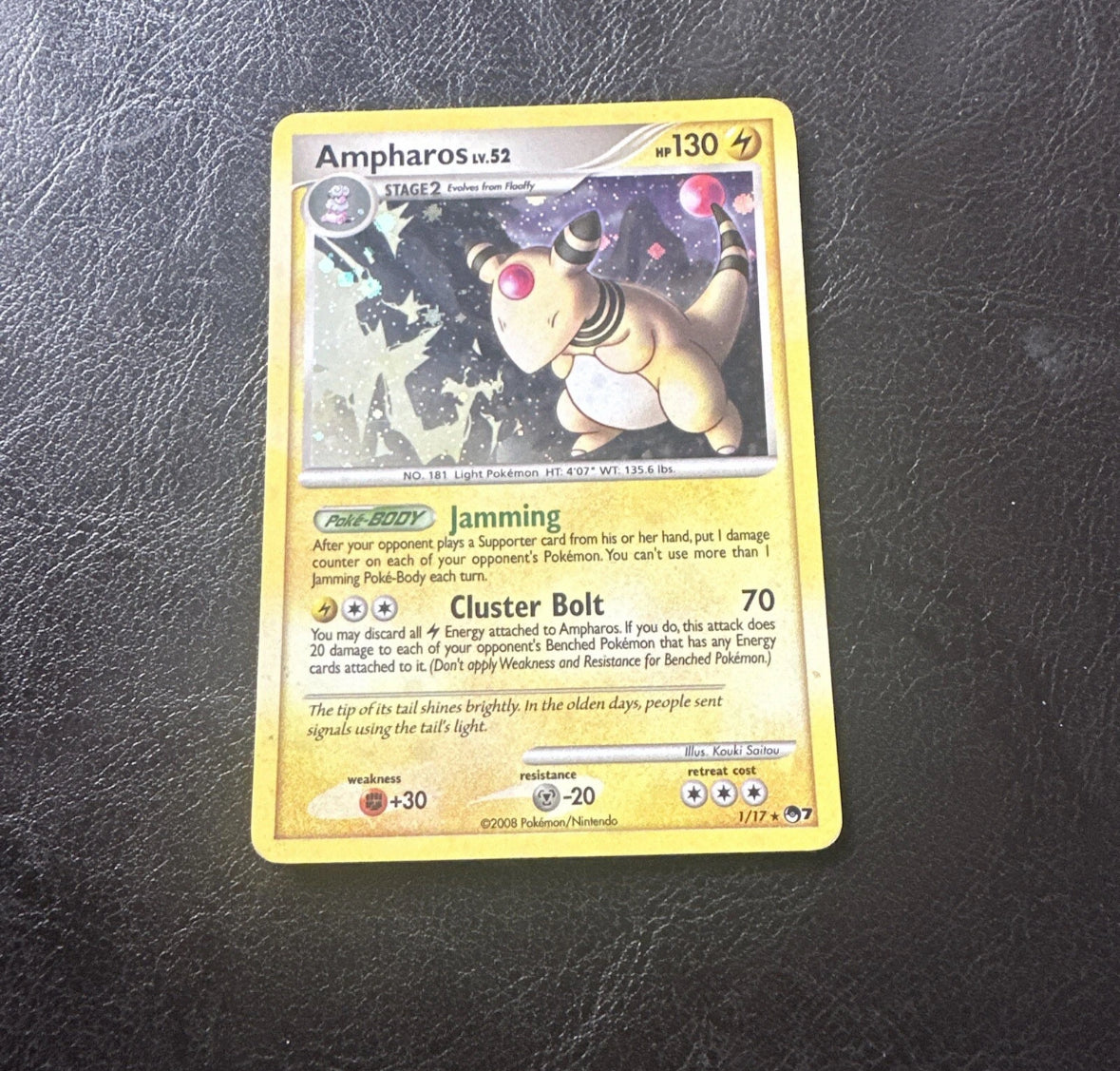Ampharos - 1/17 - POP Series 7 Holo Rare Pokemon