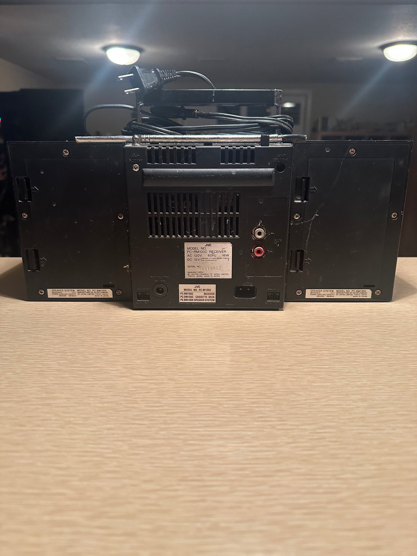 JVC PC-RM100C JW Receiver Portable Boombox W/Detachable Walkman FULLY WORKS!!