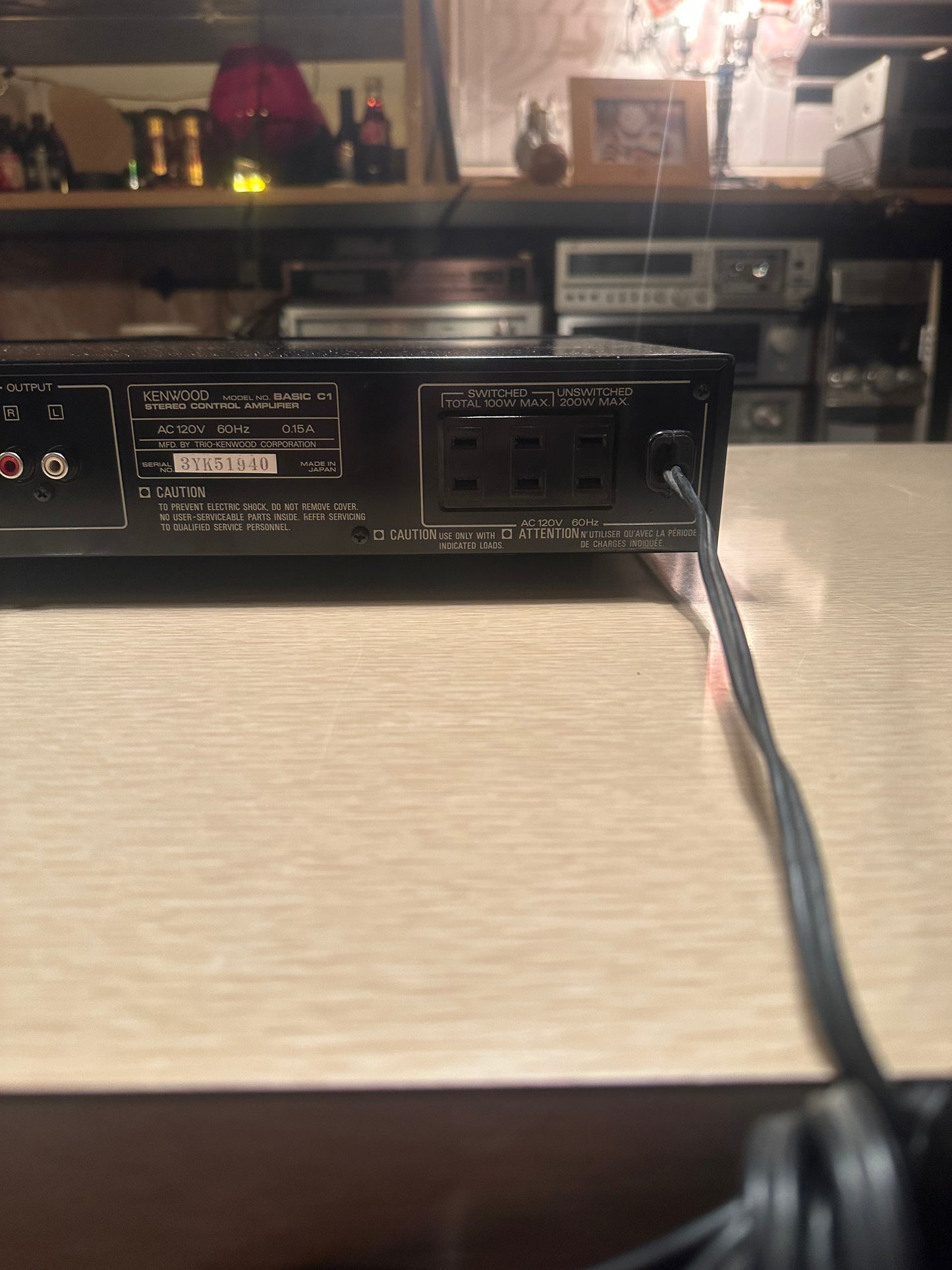 *Serviced* Vintage Kenwood Model Basic C1 Stereo Control Amplifier (Pre-Amp)