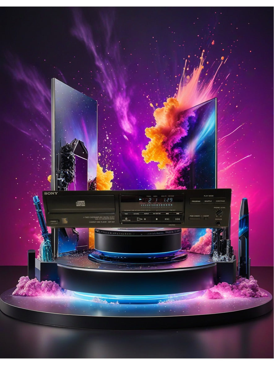 SONY CDP-M27- 4X oversampling, hi-fi, dual d/a converter system