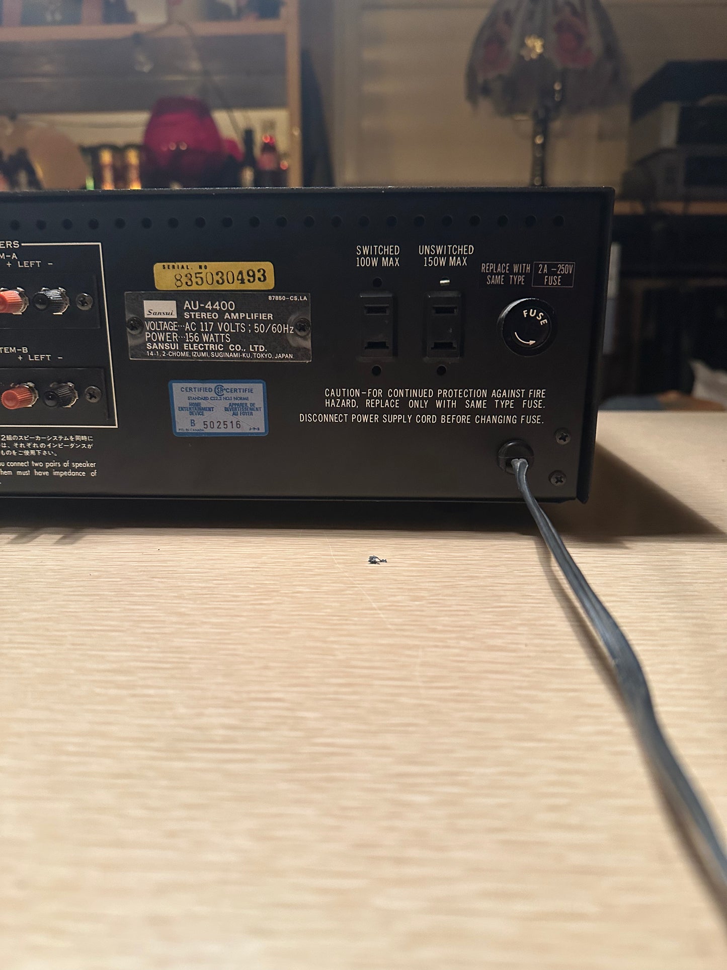 SANSUI AU-4400 Vintage Stereo Integrated Amplifier *Serviced* 1ST Silver Face!