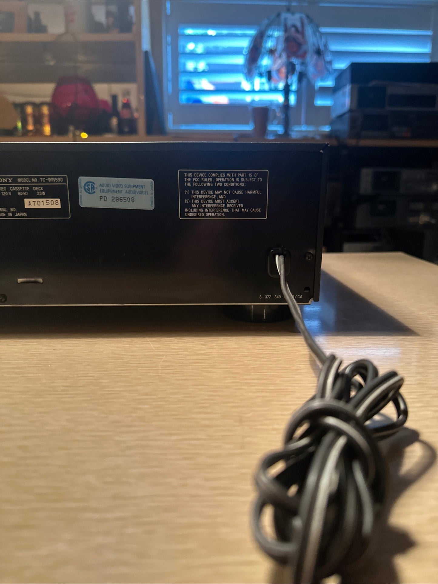 Vintage Sony TC-WR590 Stereo Cassette Dual Tape Deck - *Serviced* New Belts