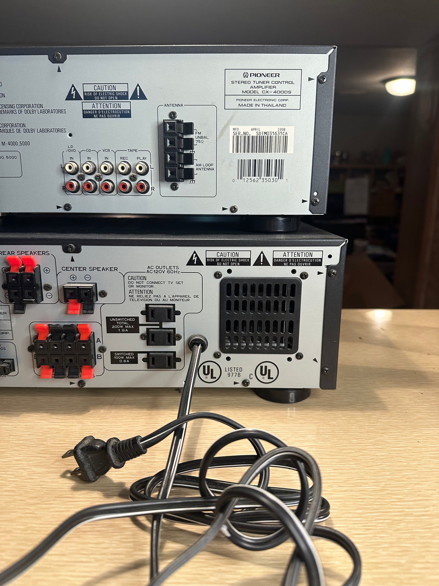 Vintage Pioneer CX-4000S Stereo Tuner, M-5000 Powered Amplifier *SERVICED* RARE