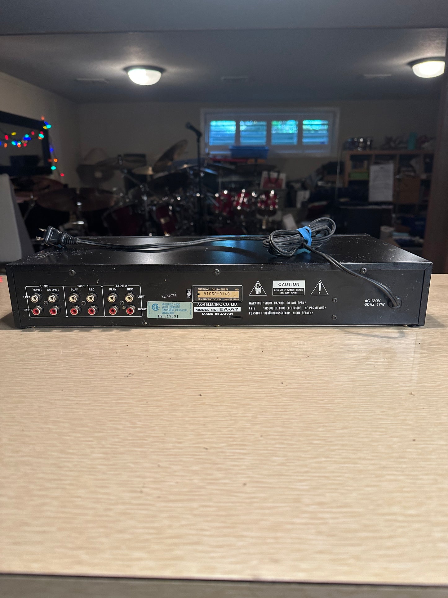 AKAI EA-A7 Computer Graphic Equalizer - Black - Made in Japan - Untested Read