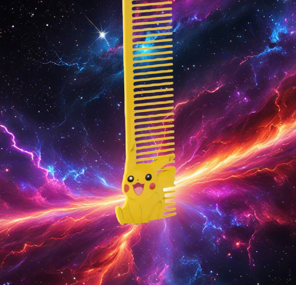 Pokemon Comb Anti Static Hair Brush Kawaii Pikachu comb Hair Tool Metal