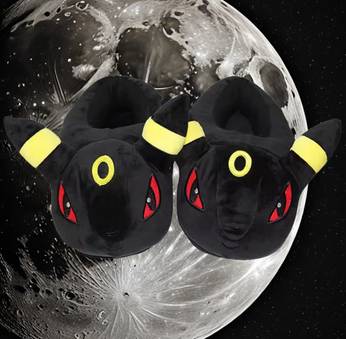 Pokemon Umbreon Slippers 28cm long One Size Stretchy Brand New Rare