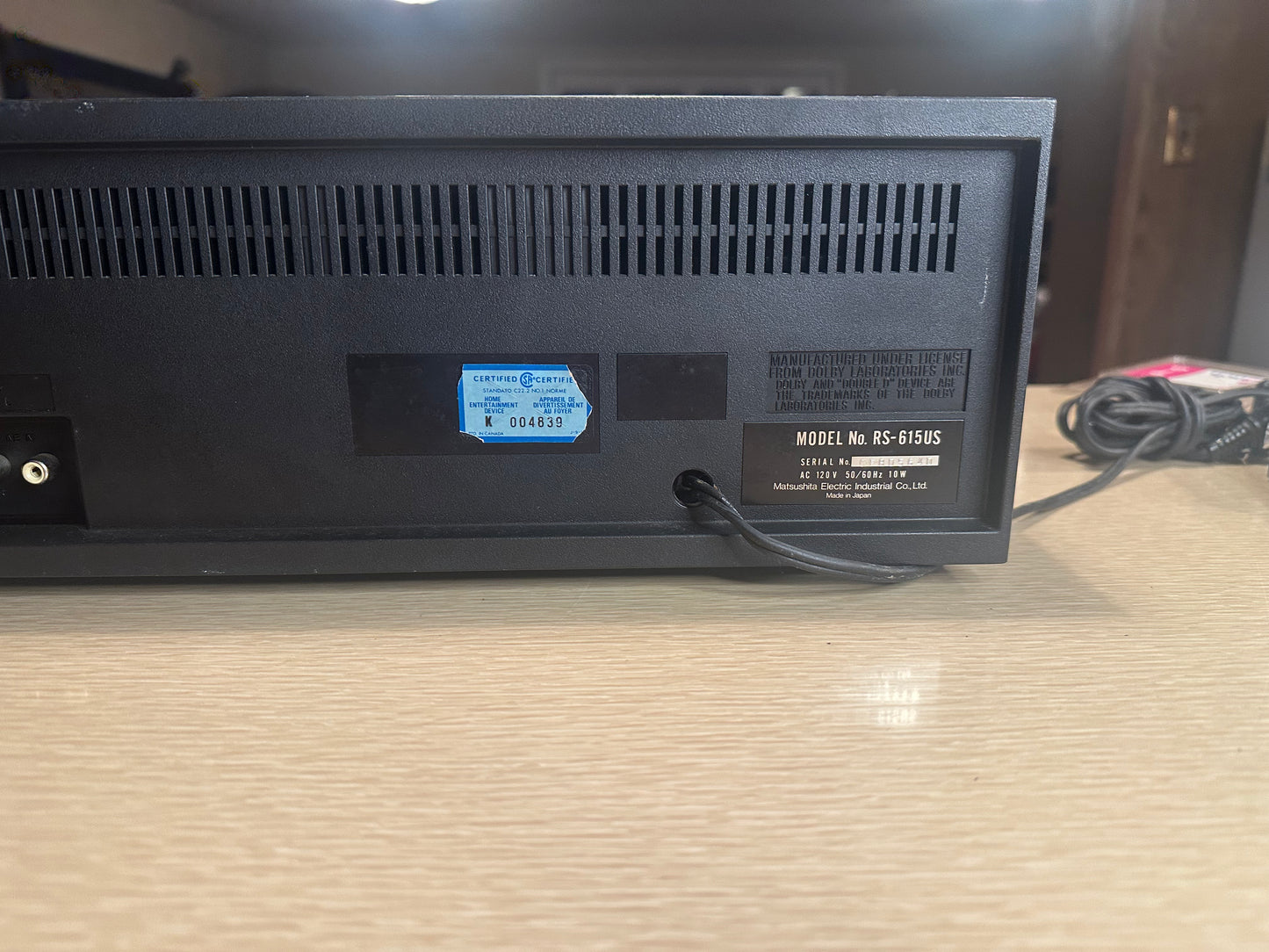 Vintage Technics By Panasonic Stereo Cassette Deck 615 *Fully Serviced* X RaRe