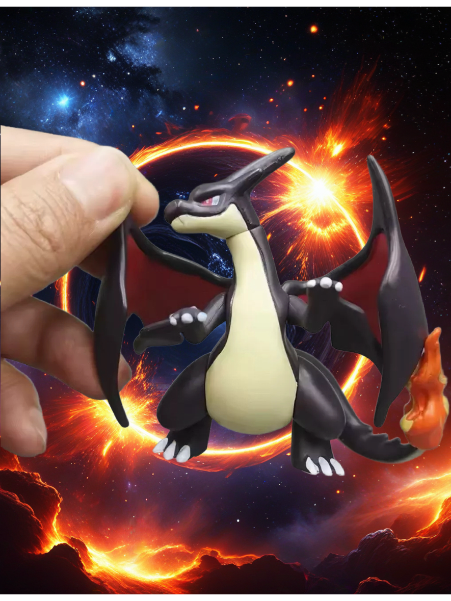 8cm Shiny Pokémon Mega Charizard Y Action Figure Toy New Rare