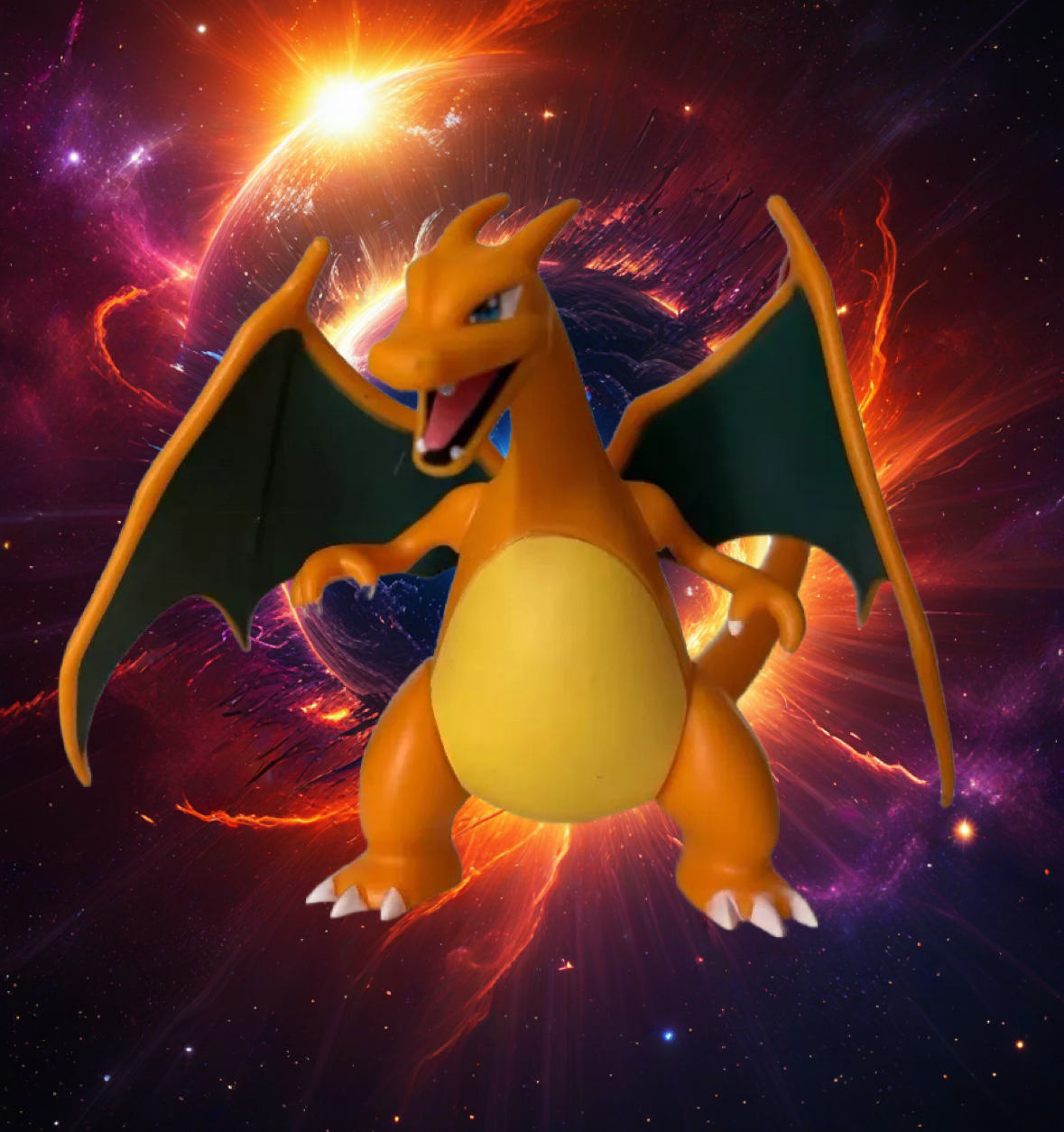 Vintage 10cm Classic Pokemon Charizard Brand New Toy Action Figure So Cool!