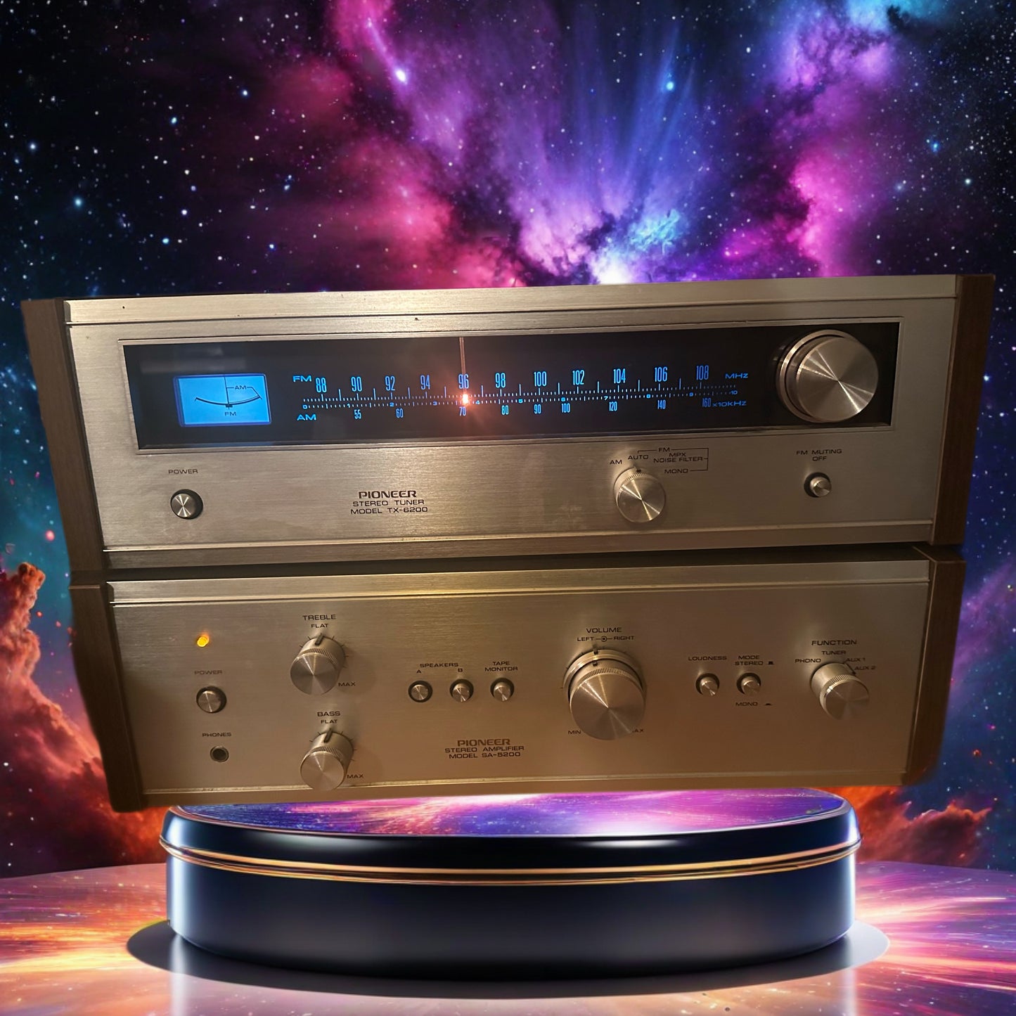 Pioneer SA-5200 + TK6200 Tuner Stereo Integrated Amplifier Vintage Amp Working