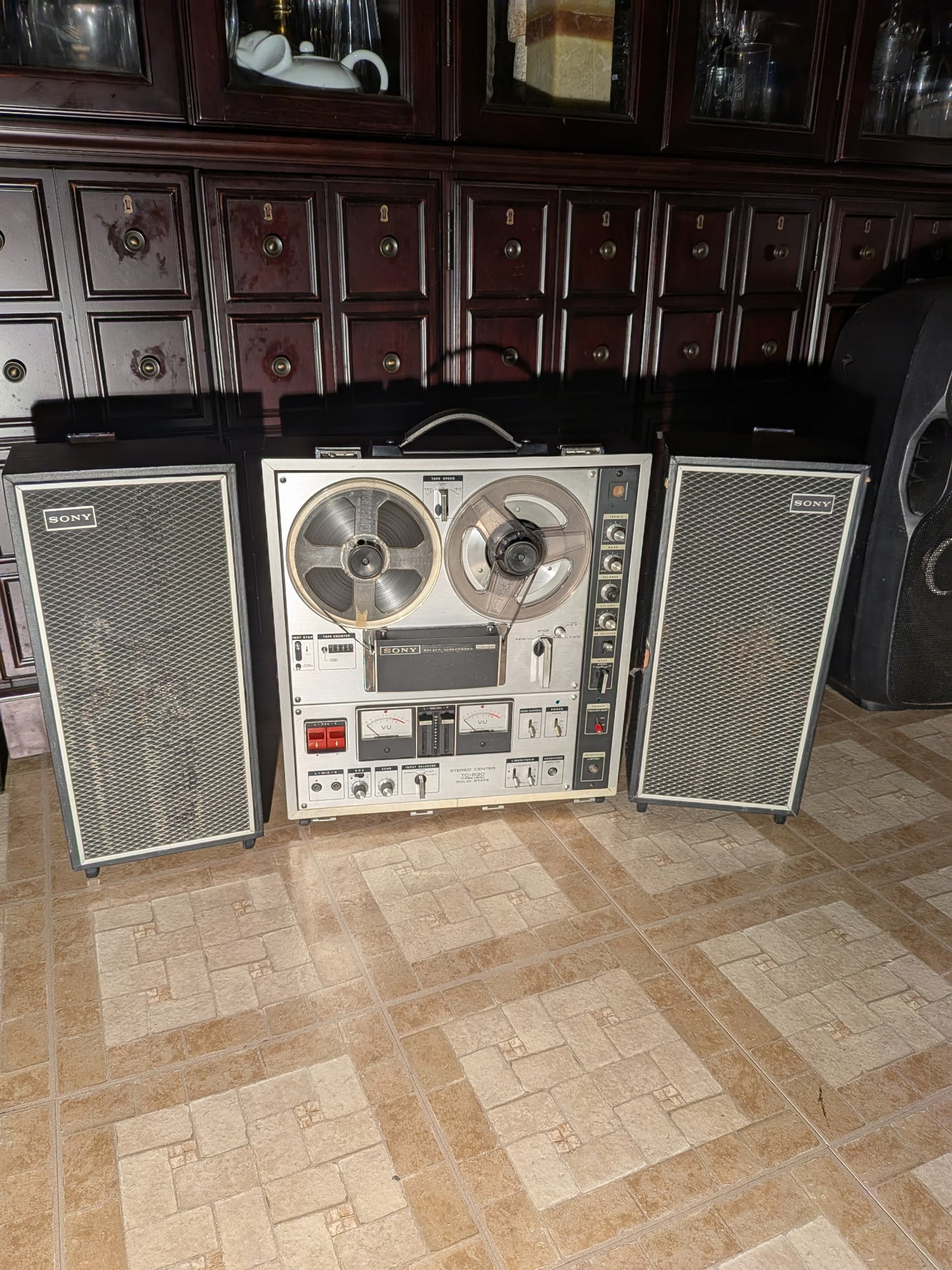 🔥Sony TC-630 Reel to Reel Tape Recorder Deck Solid State Audio 3-Speed Turns On