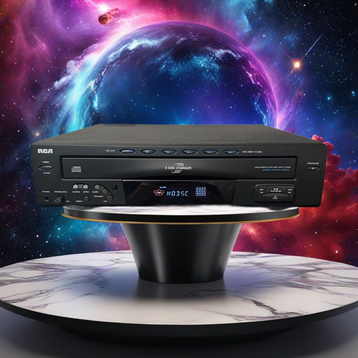 RCA RP-8070D 5 Disc CD Changer / Player HiFi Stereo Carousel - Tested