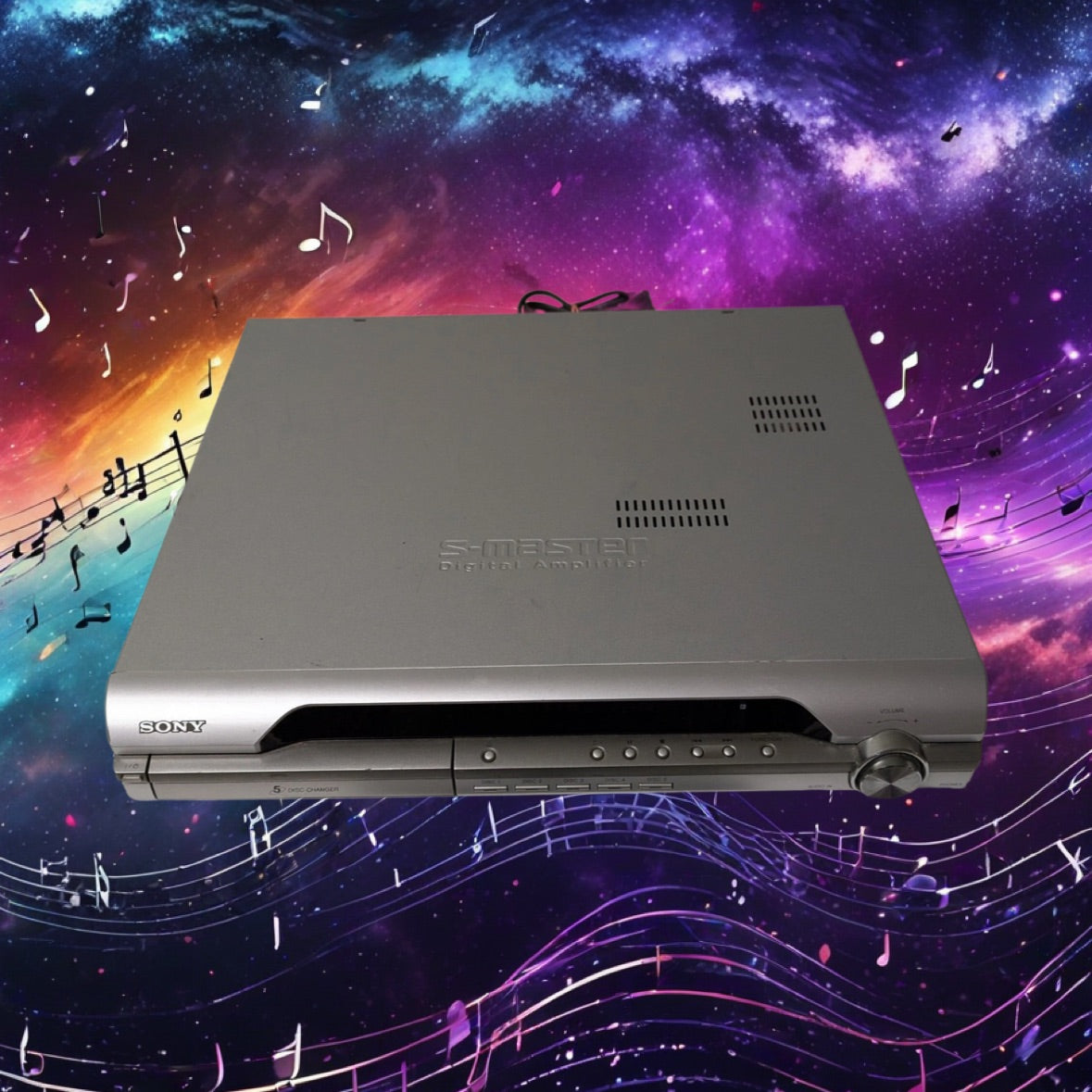 Sony S-Master Digital Amplifier HCD-DX255, 5 Disc Changer Home Theater Receiver