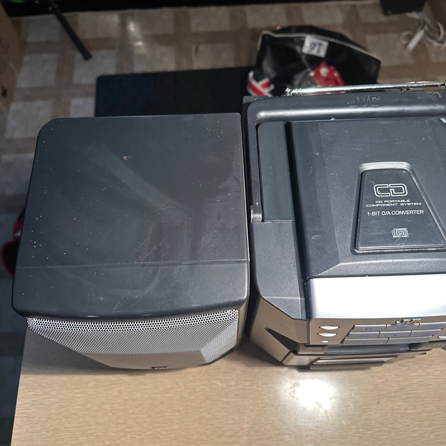 JVC PC-X550BK Vintage Boombox Powerful Comes With Power Chord Tested Working