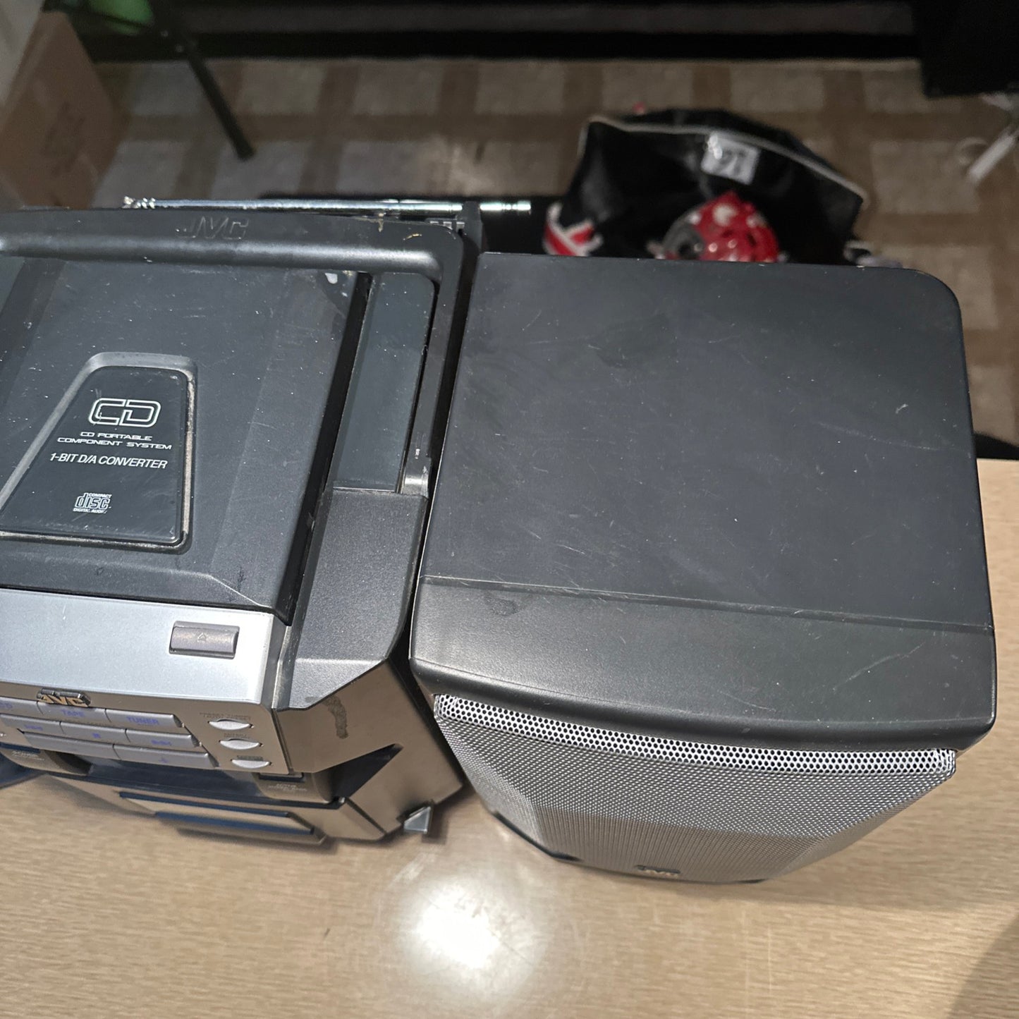 JVC PC-X550BK Vintage Boombox Powerful Comes With Power Chord Tested Working