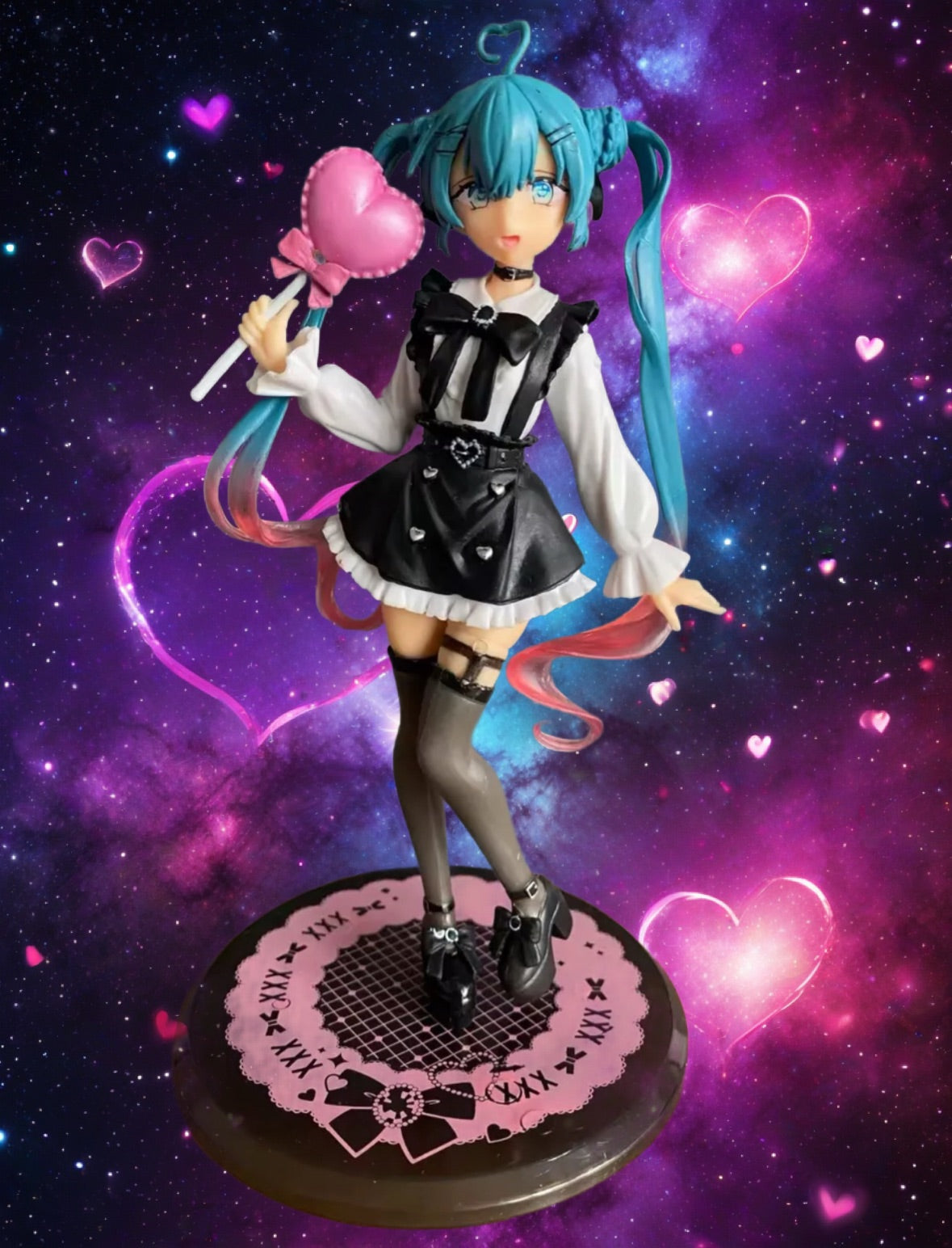 18cm Girl Hatsune Miku Anime Figure Fashion Miku Action Figure Cute Maid Outfit