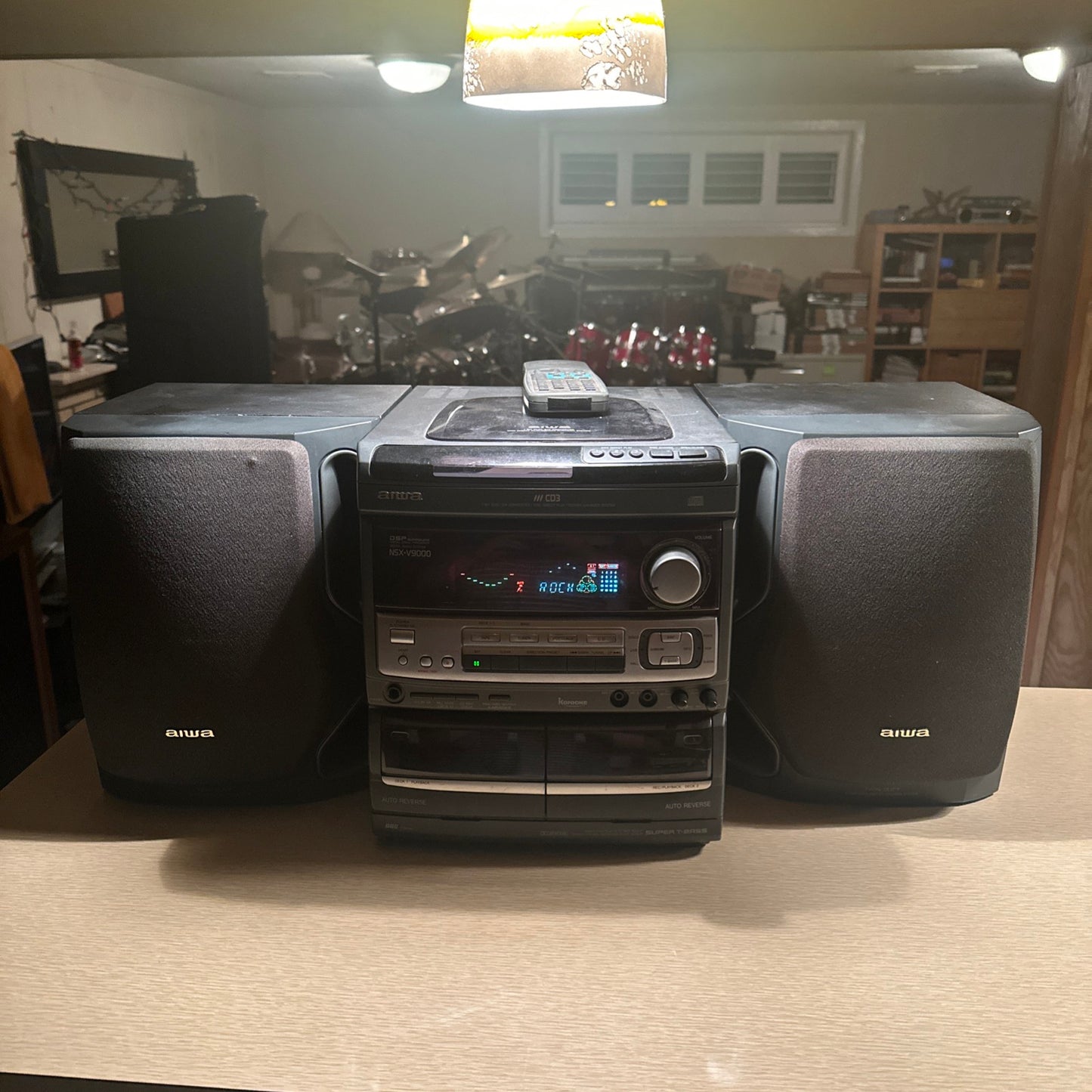 Vintage Aiwa NSX-NV9000 Stereo System Cd And Cassette Player ULTRA RARE BEAST🔥
