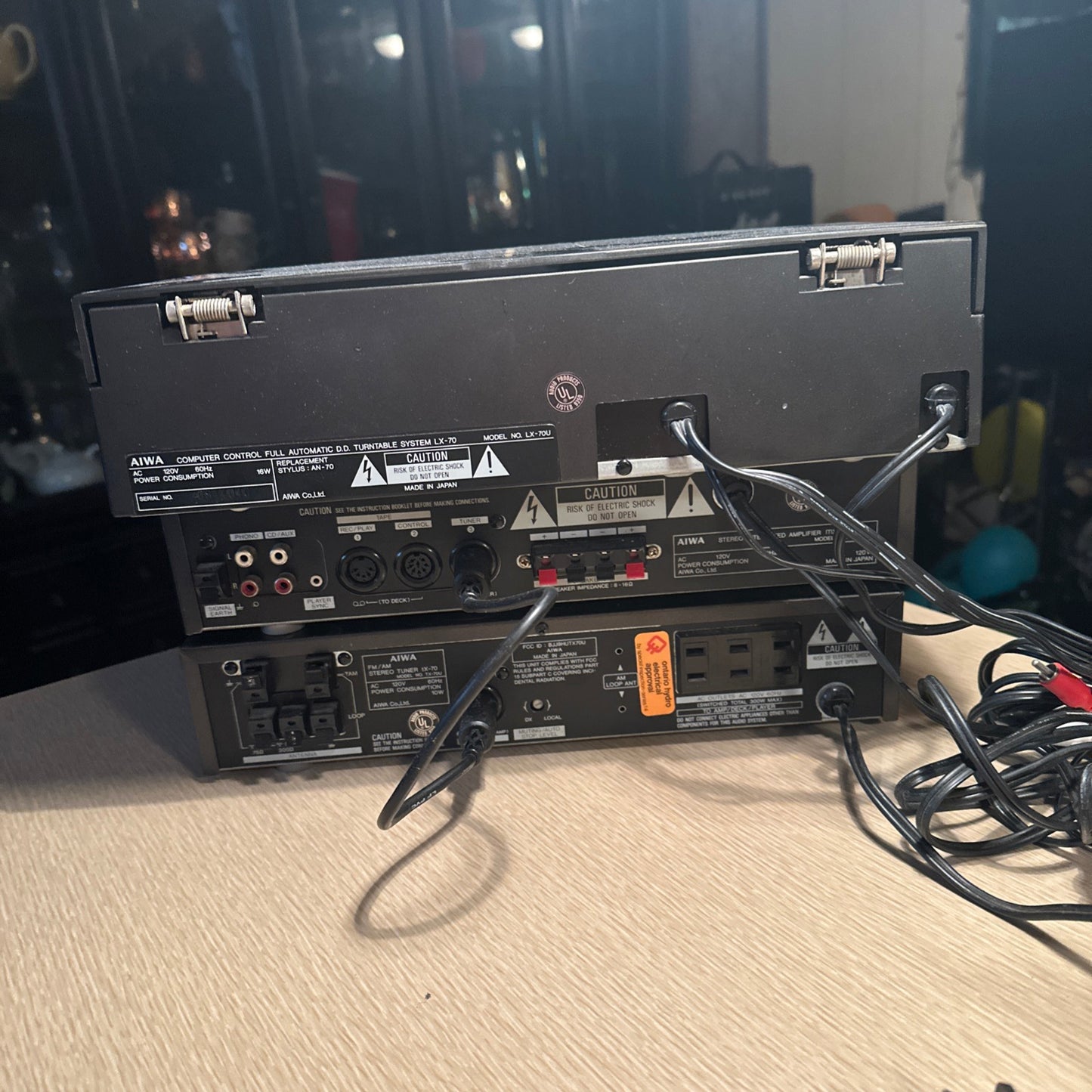 Aiwa LX-70 linear Tracking Turntable, MX-70 Amplifier, TX-70 Tuner System Tested