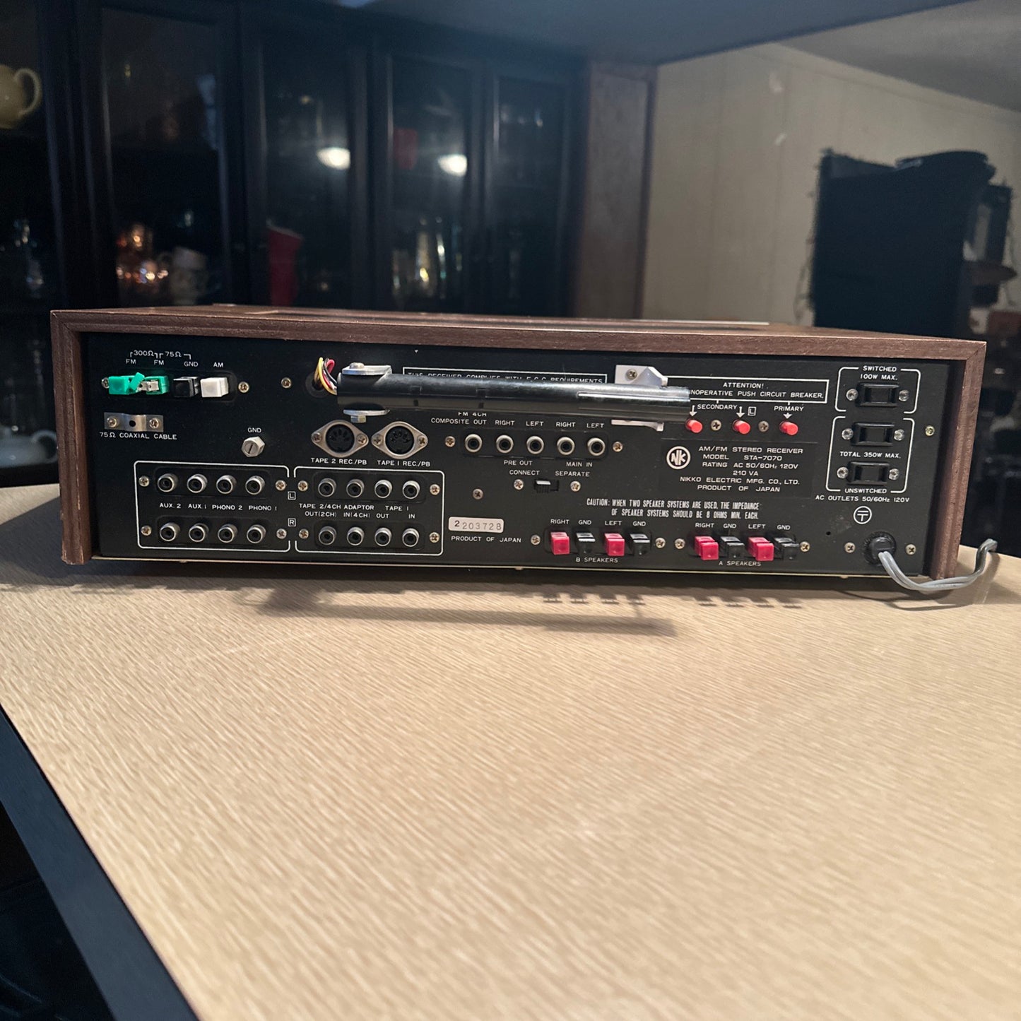 1978 Nikko STA-7070 Vintage Stereo Receiver. Japan. 43 WPC. Clean & Working Well