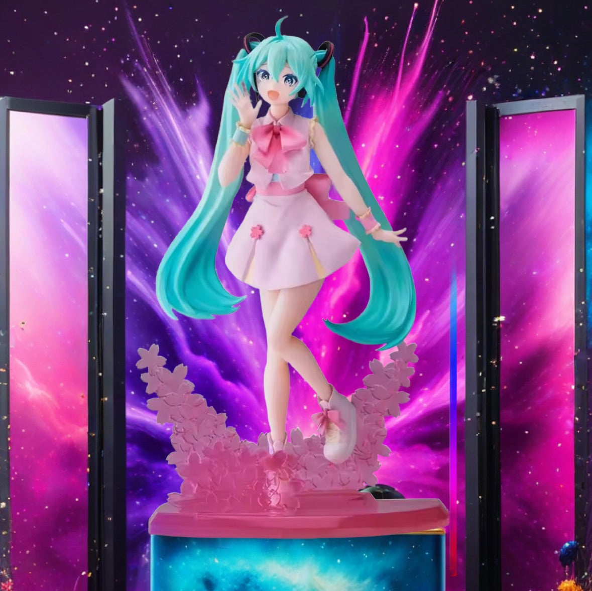 21CM Sakura Hatsune Miku Anime Figure Vocaloid Character Model PVC Statue NIB