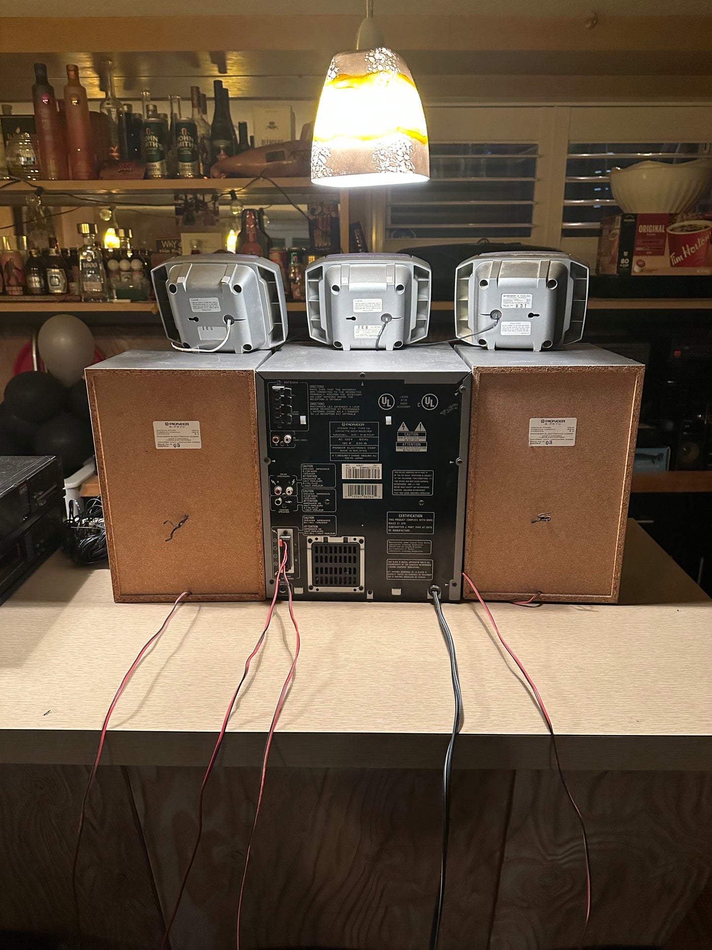 Pioneer Stereo File Receiver System 25 CD AM FM Dual Cassette Audio XR-P970F