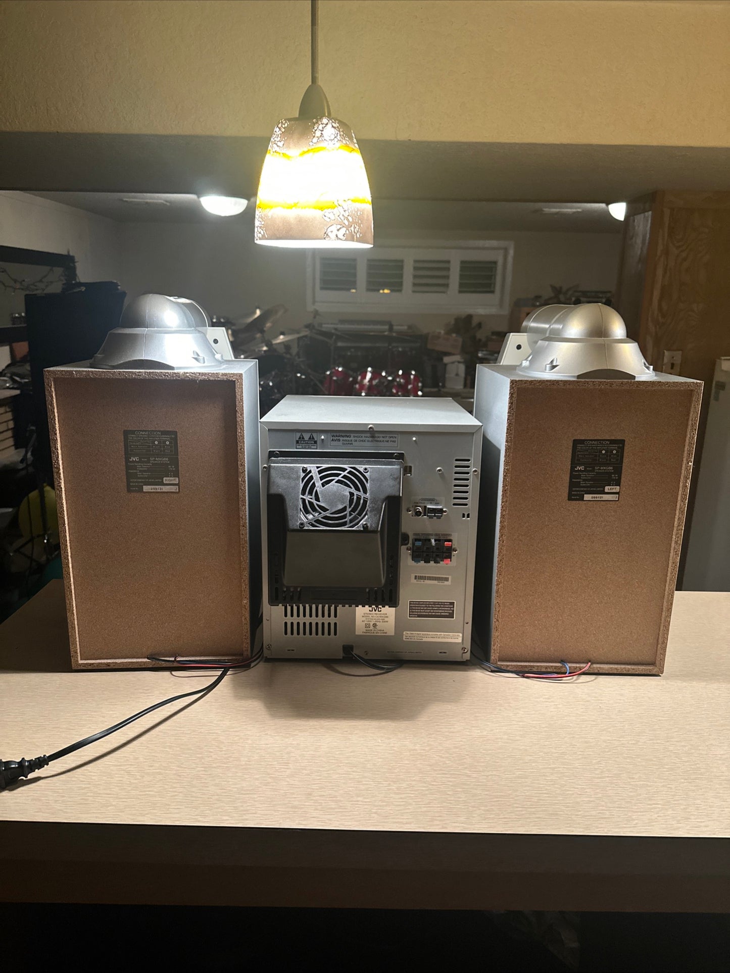JVC Compact Stereo System MX-GB6 CD Boombox Vintage Dual Cassette Player 500W🔥