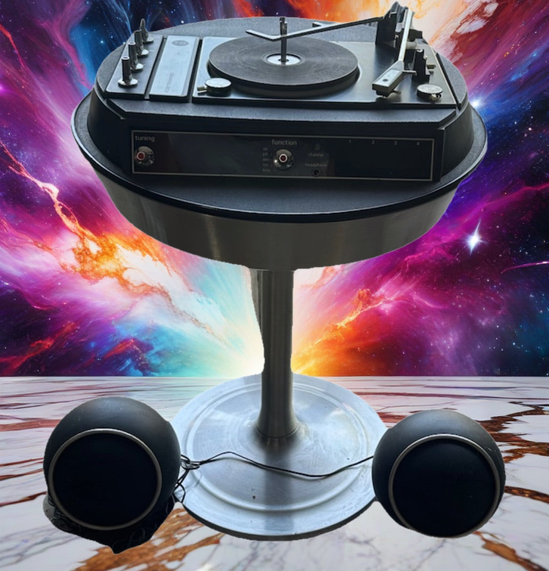 1970 electrohome 712 "saturn" record player and stereo With Speakers Very Rare🛸