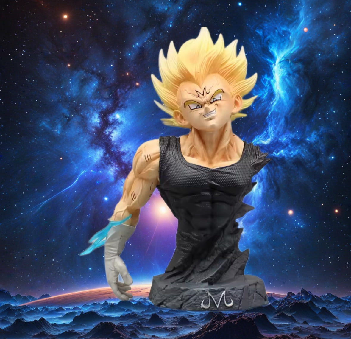 16.5cm Dragon Ball Demonize Vegeta Bust Anime Action Figure Model Brand New Rare