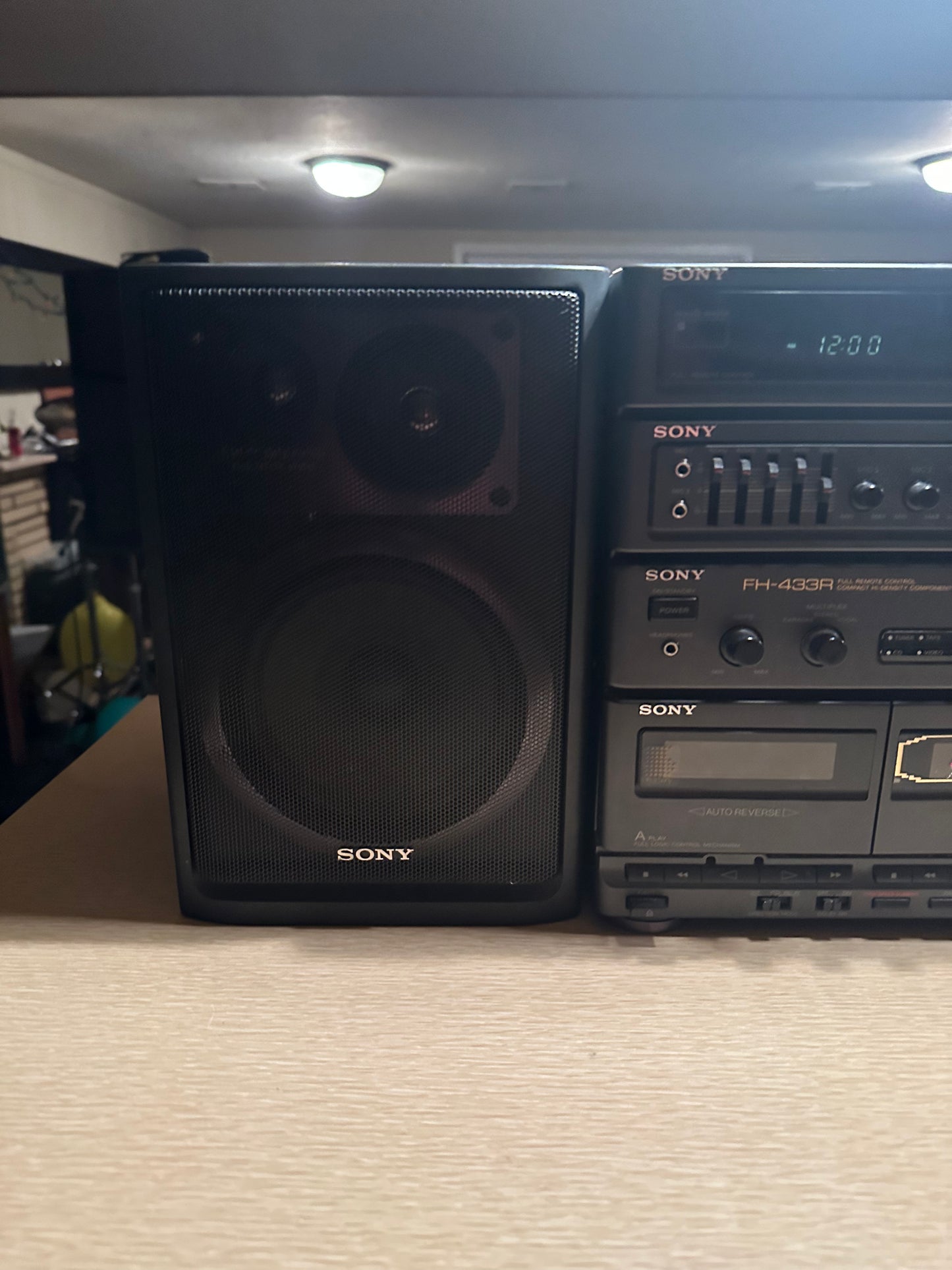 Sony FH-433R Stereo/FM-AM Tuner Compact Stereo Vintage Japan - Very Rare Works!