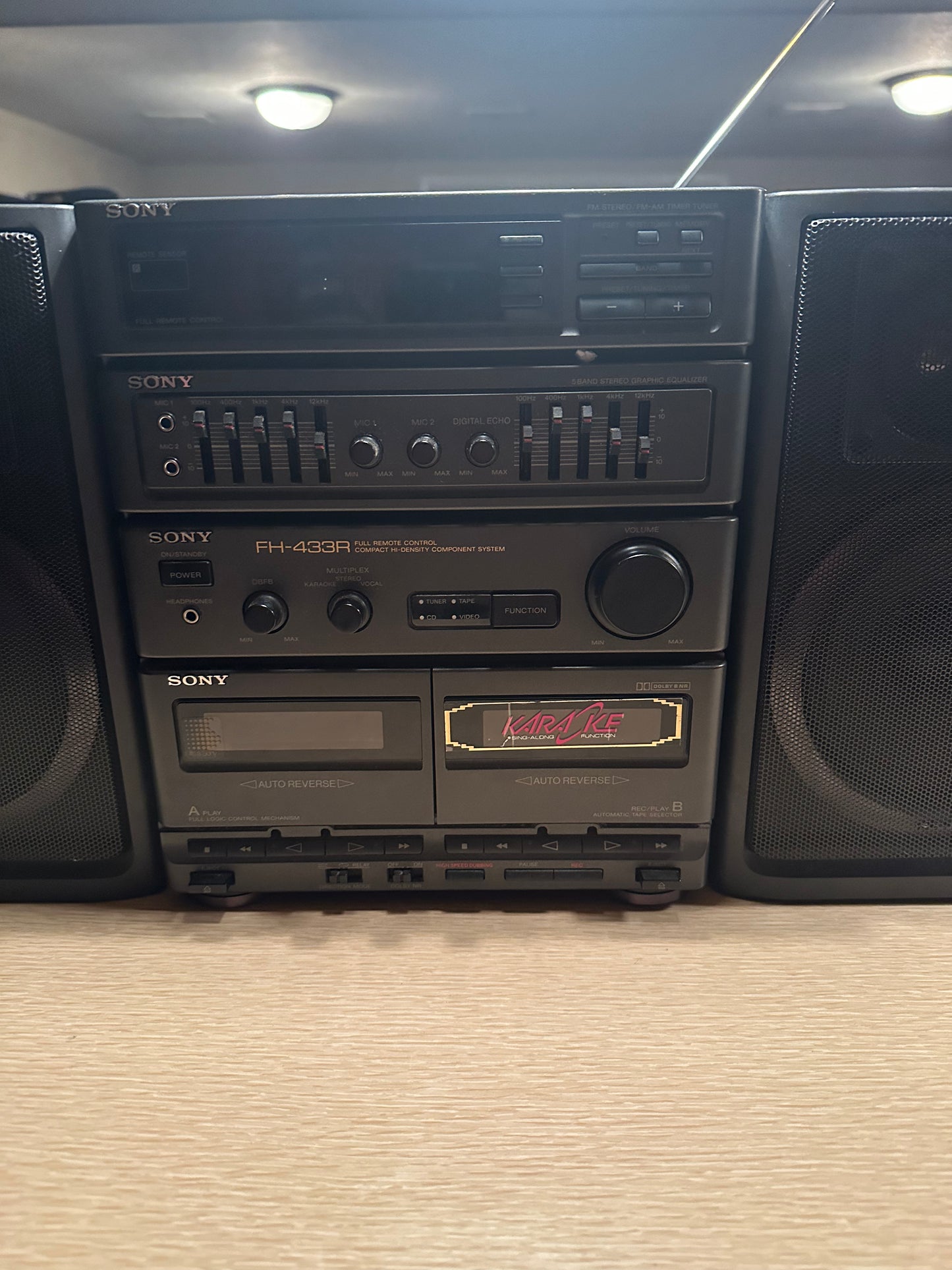 Sony FH-433R Stereo/FM-AM Tuner Compact Stereo Vintage Japan - Very Rare Works!