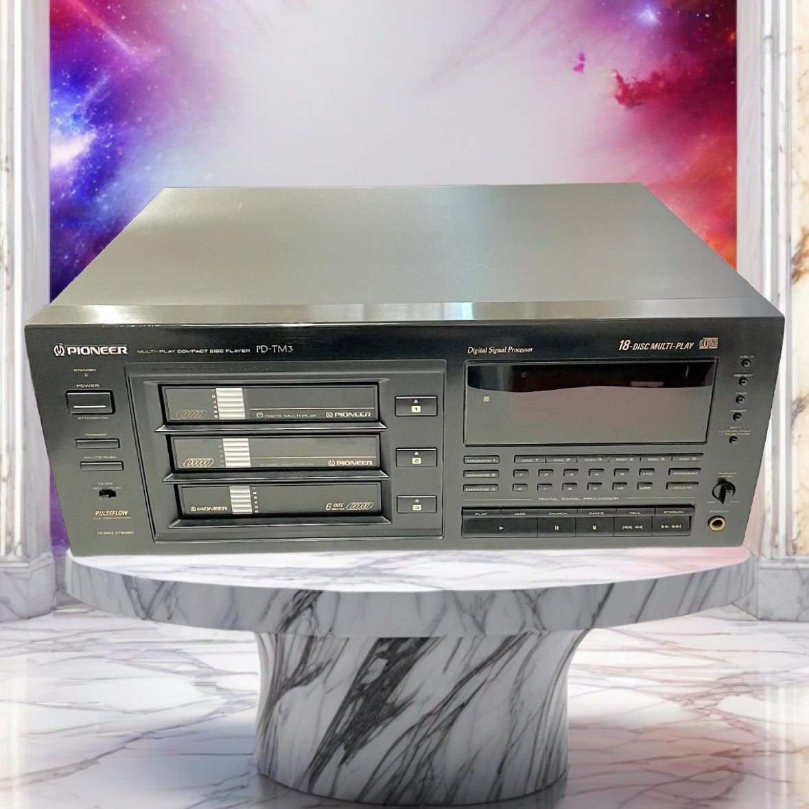 Pioneer 18 Disc Multi-Play Compact Disc Player PD-TM1 No Remote TESTED WORKS