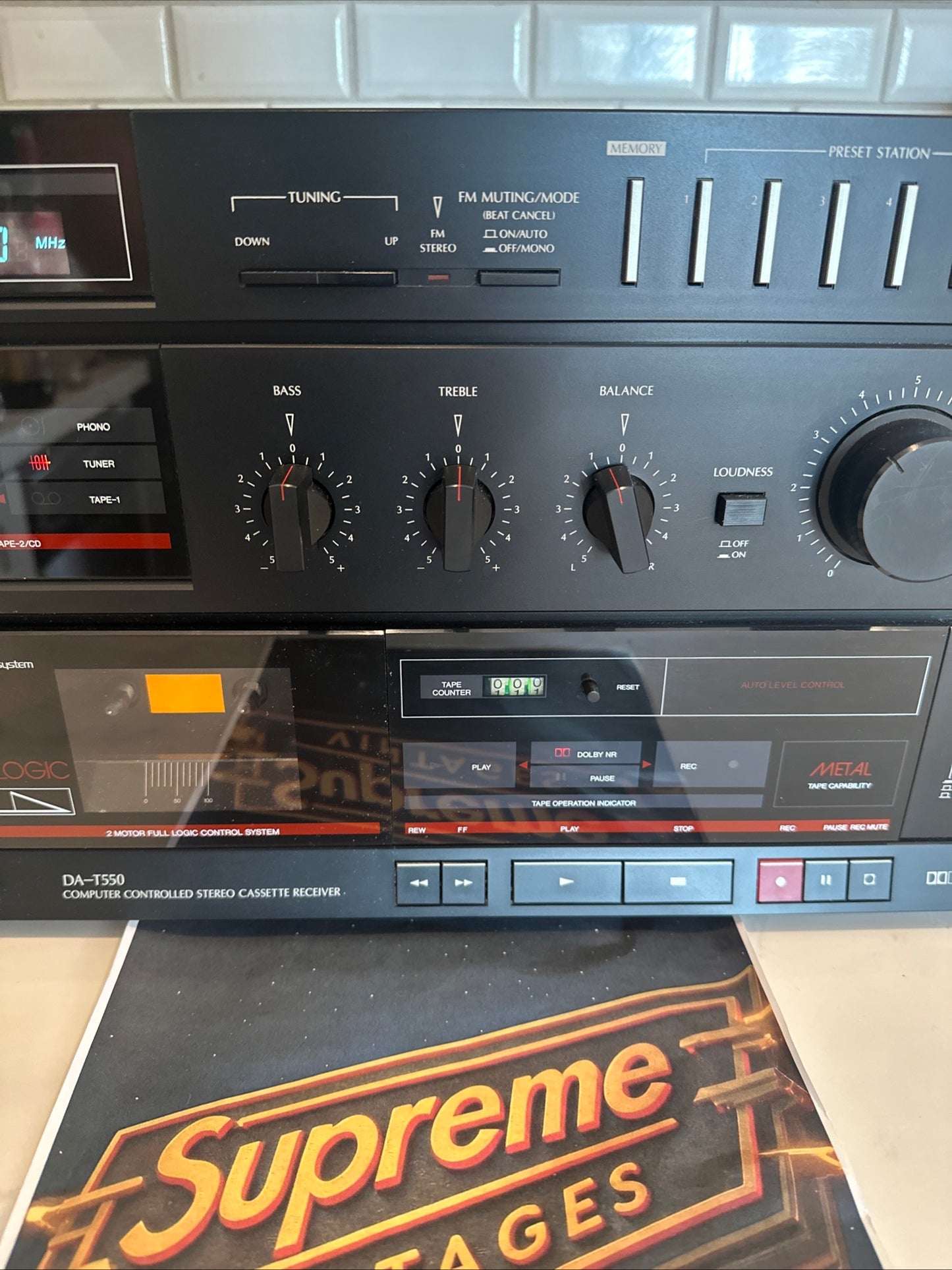 Sansui DA-T550 Integrated Tape Amplifier Tuner - TESTED Working Extremely Rare🔥
