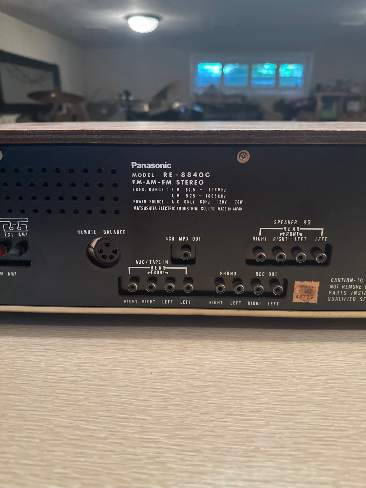 Panasonic RE-8440,8 Track Stereo System, Quadrophonic, Japan-WORKS 4 Channel