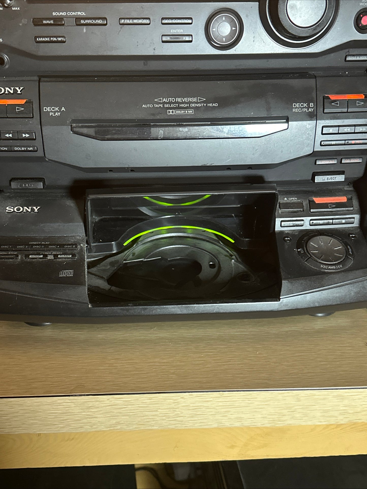 Vintage 1997 Sony LBT-D690 Stereo System With Speakers Tested Working Monster🔥